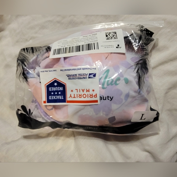 NWT MATERNITY 2 PIECE REVERSIBLE BIKINI SIDE TIE ADJUSTABLE WOMENS LARGE - Picture 9 of 9